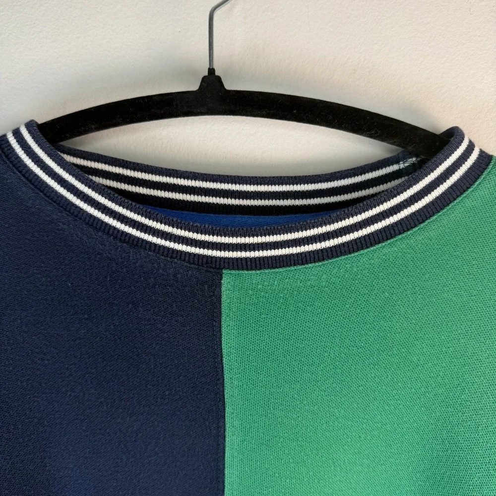 VTG Chaps ralph lauren polo 90S Color‎ Block Men's Medium Shirt Blue Y2K